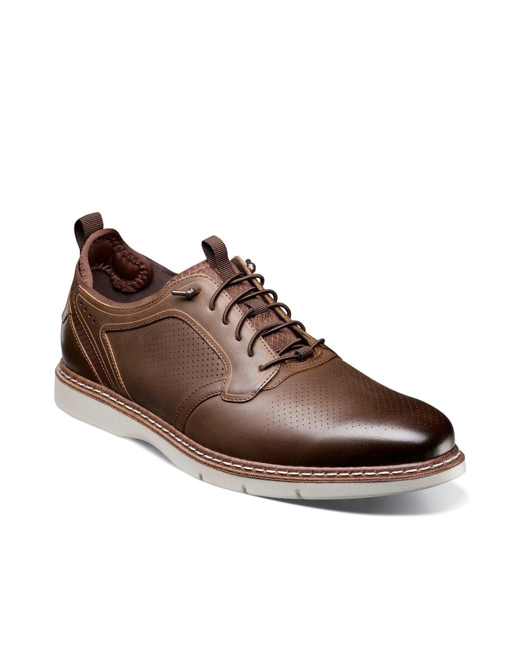 Stacy Adams Brown Sync Plain Toe Oxford for men