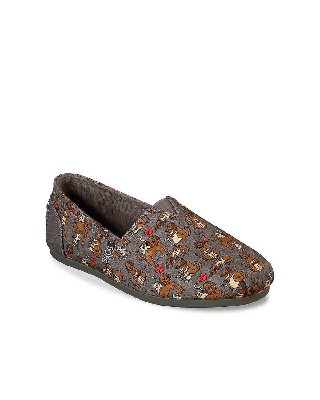 Skechers Canvas Bobs Plush Puppy Love Slipon Lyst