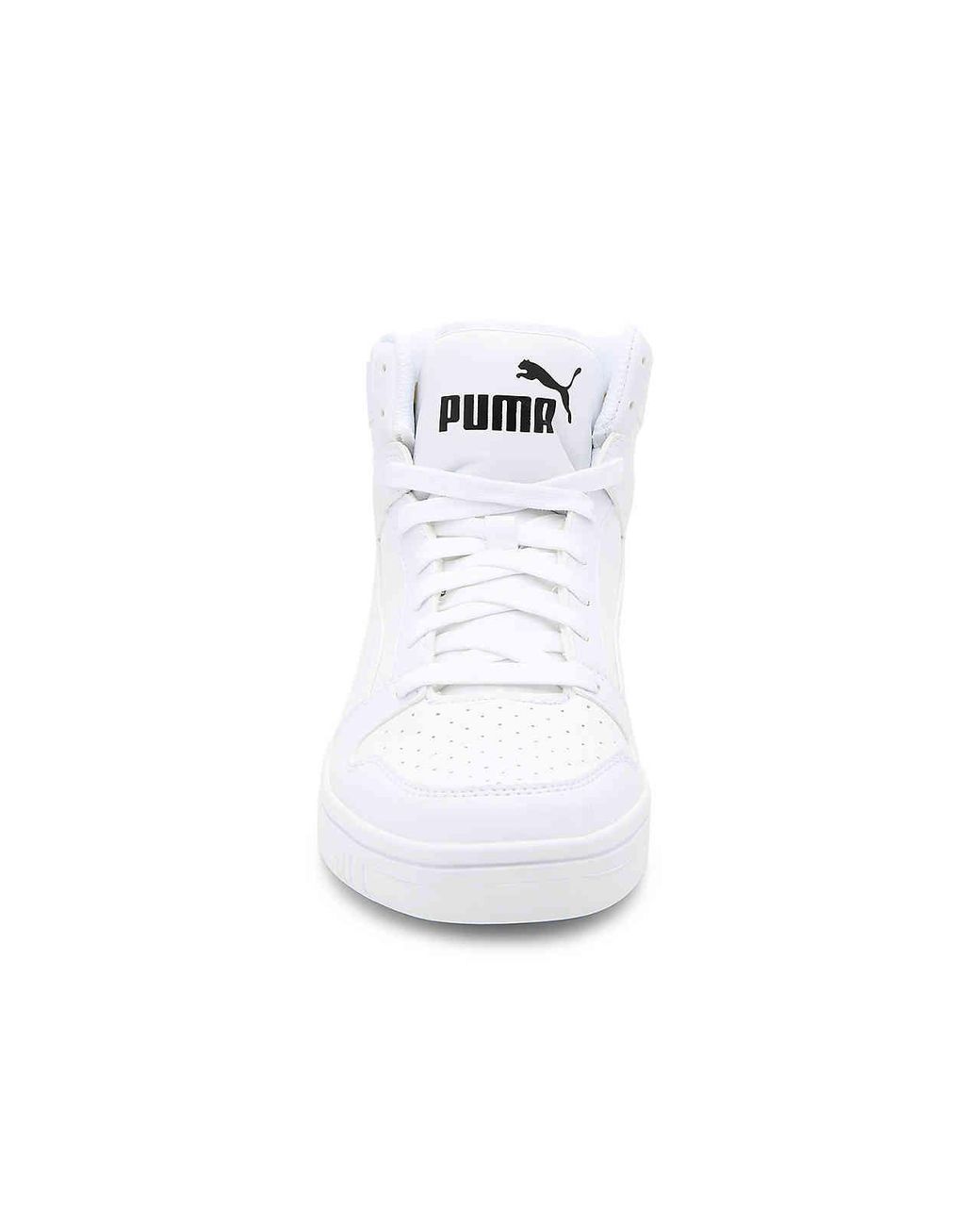 puma white high top sneakers
