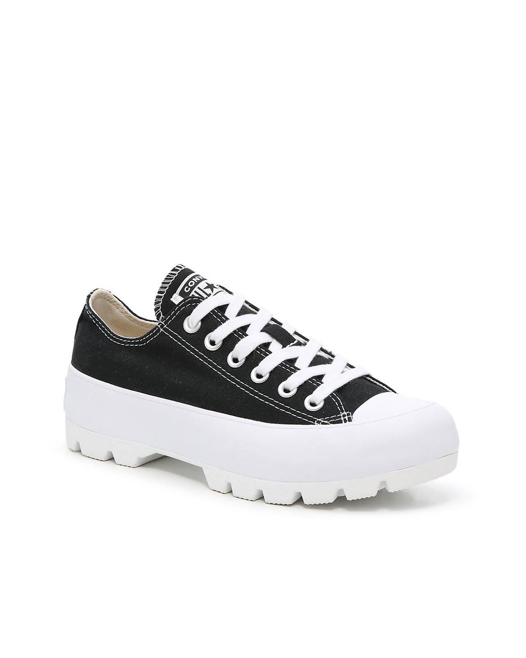 Converse Lugged Canvas Chuck Taylor All Star Womens Low Top Shoes in Black  | Lyst