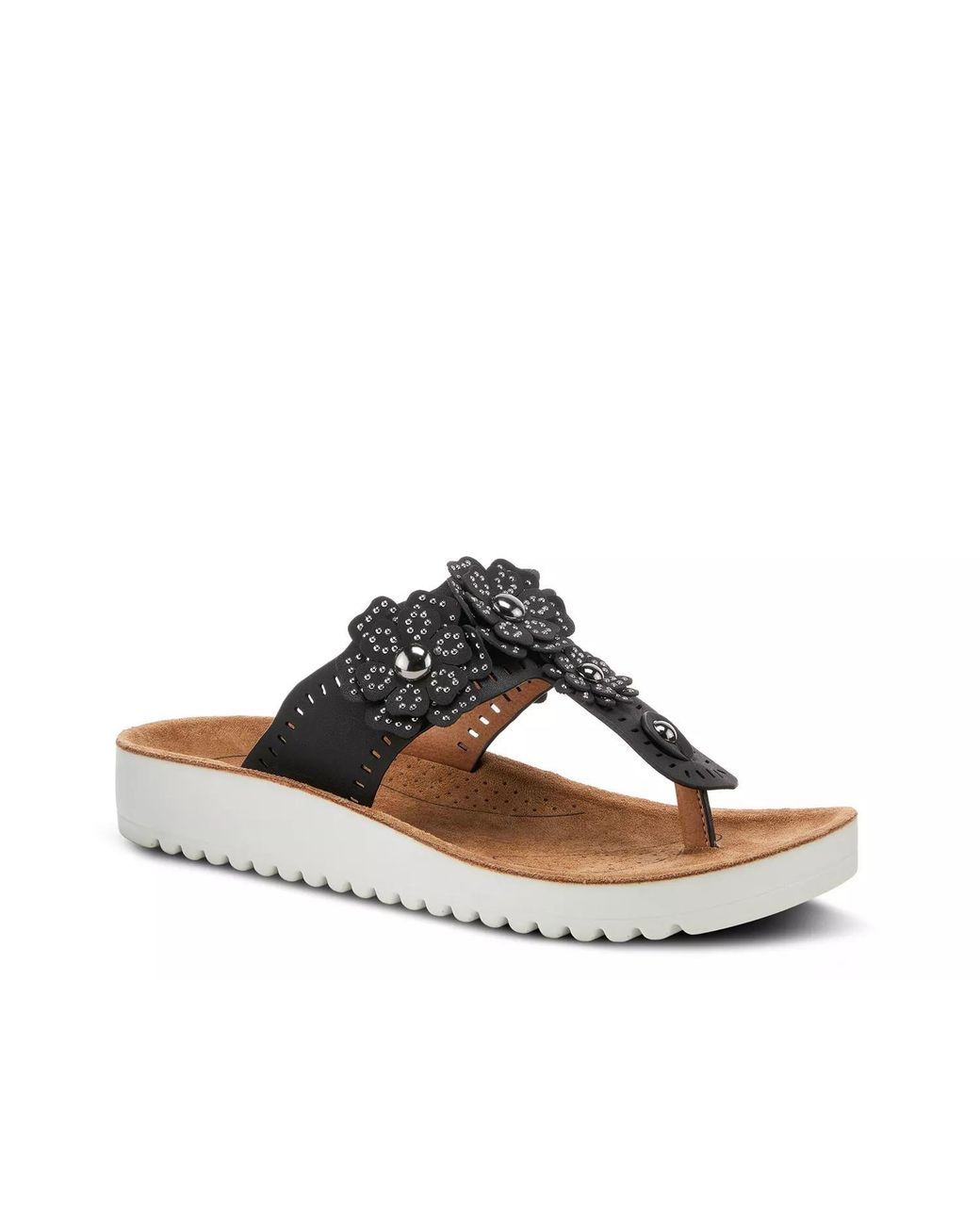 Flexus by Spring Step Black Bayview Wedge Sandal