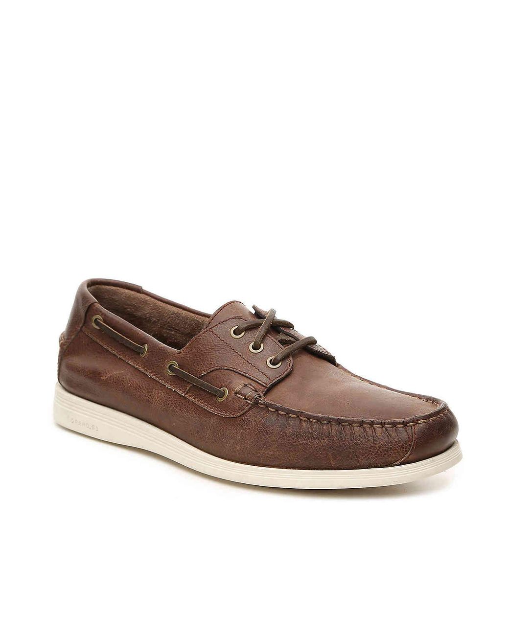 Cole Haan Harpswell Boat Shoe in Brown for Men Lyst