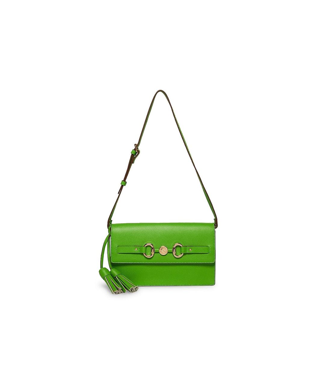 Anne Klein Synthetic Horsebit Shoulder Bag in Green | Lyst