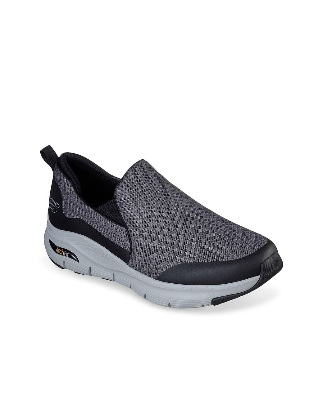 Skechers Synthetic Arch Fit Banlin Slip-on Sneaker in Grey/Black (Gray ...
