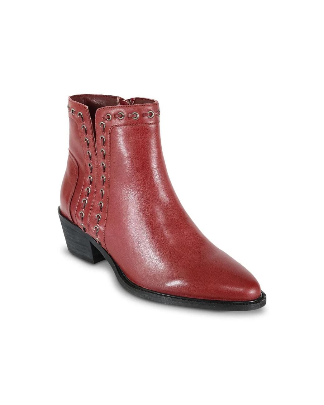 David Tate Red Fringe Bootie