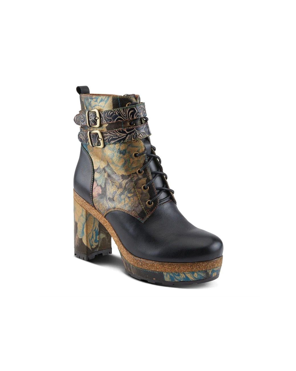L'ARTISTE Mireia Platform Bootie in Black Lyst
