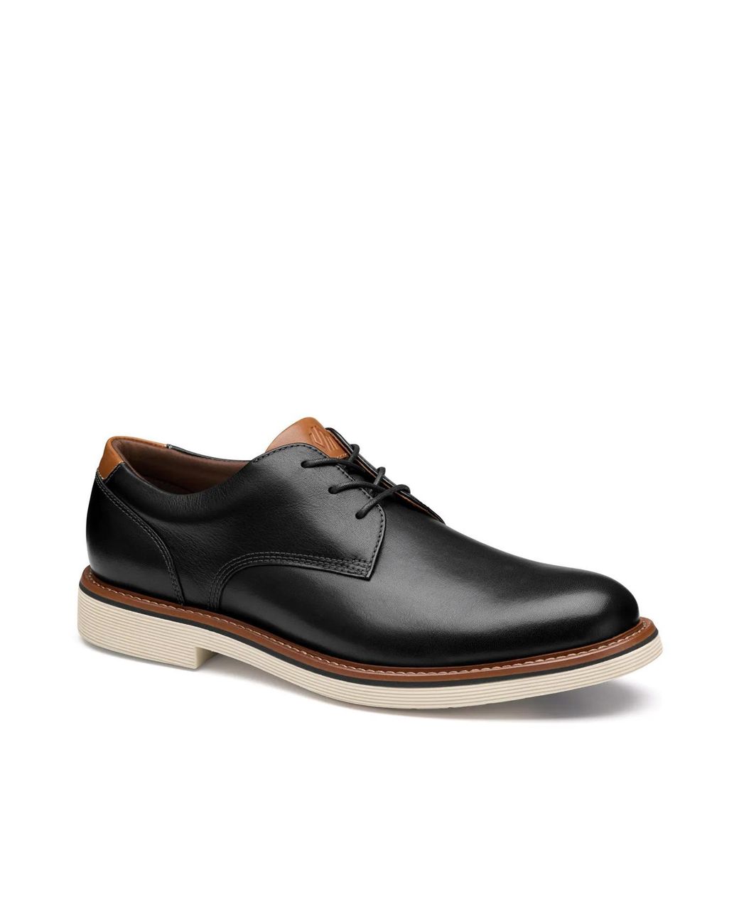 Johnston & Murphy Black Tyson Plain Toe Oxford for men