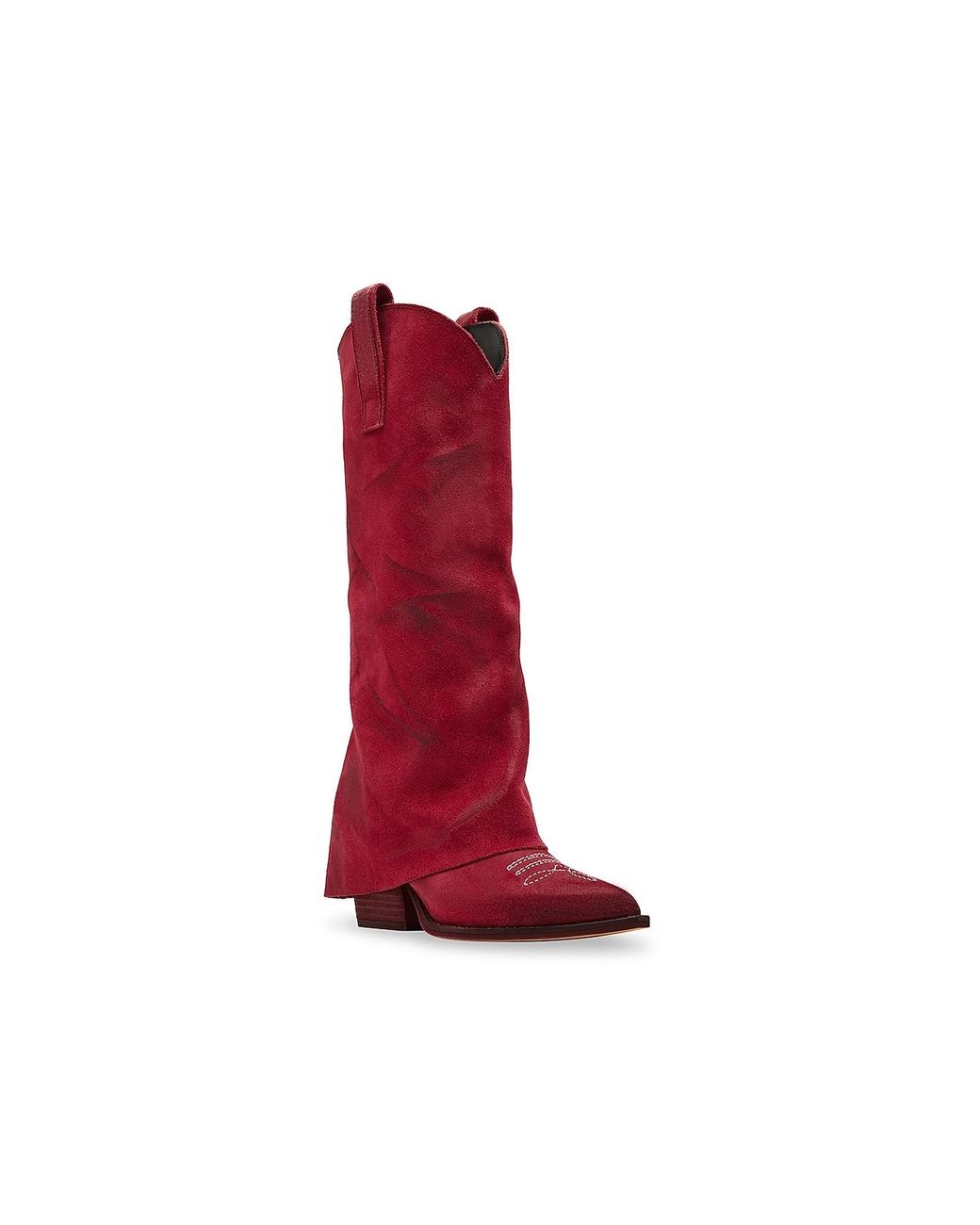Steve Madden Sorvino Foldover Boot in Red Lyst