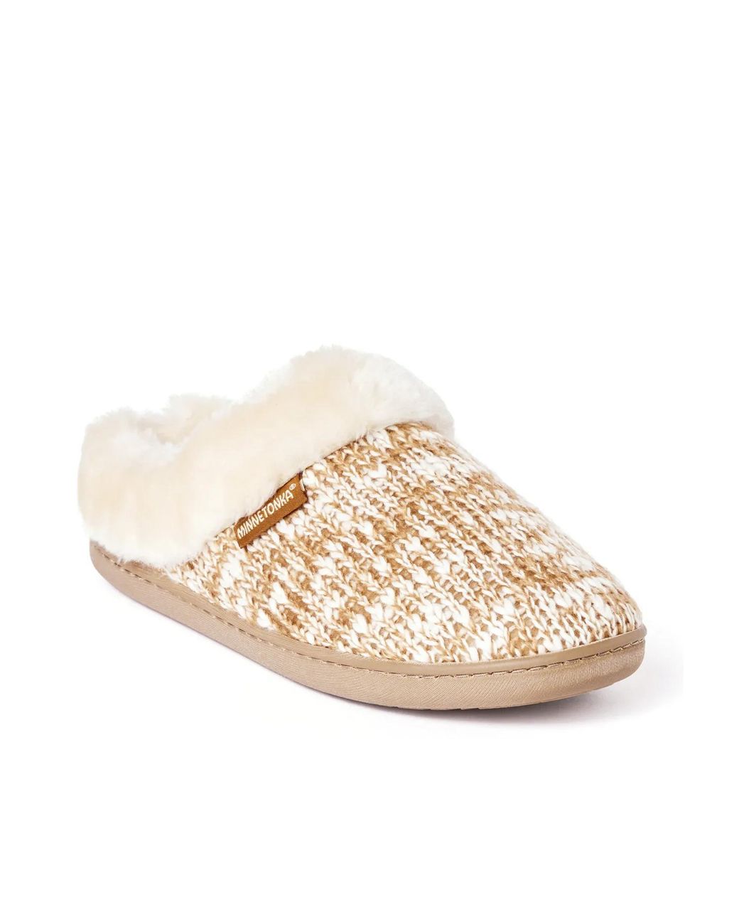 Minnetonka Black Dina Slipper
