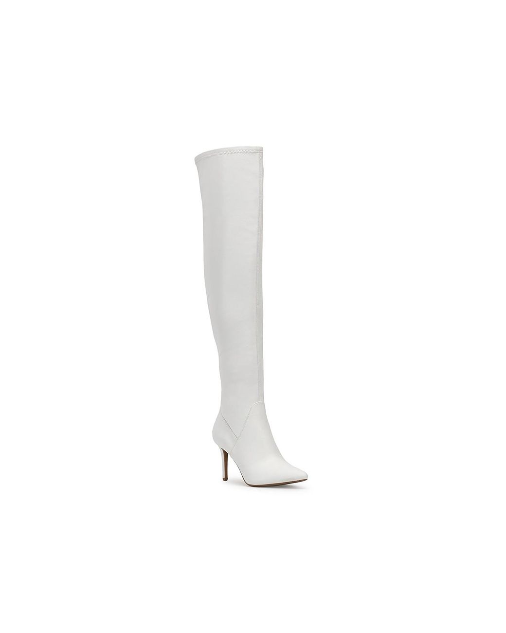Jessica Simpson Leather Abrine Over-the-knee Boot in White (Black) | Lyst