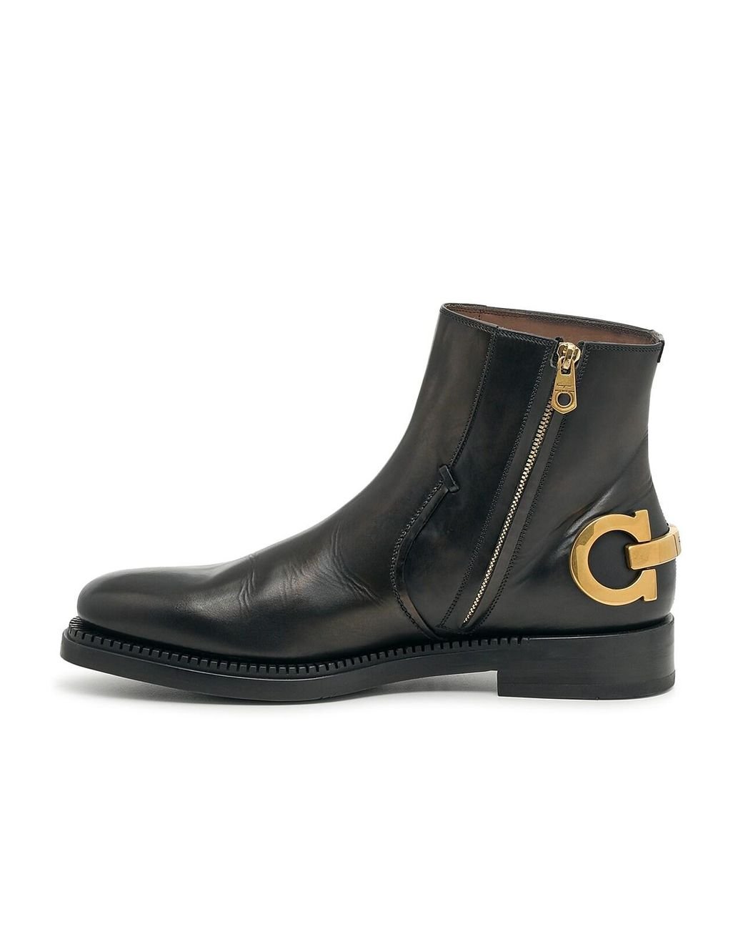 Ferragamo mens boots sale sales