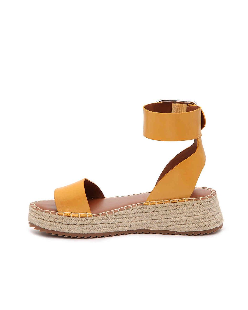 franco sarto yellow wedge