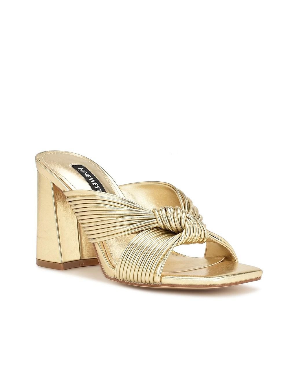 Nine West Galinda Sandal in Metallic | Lyst