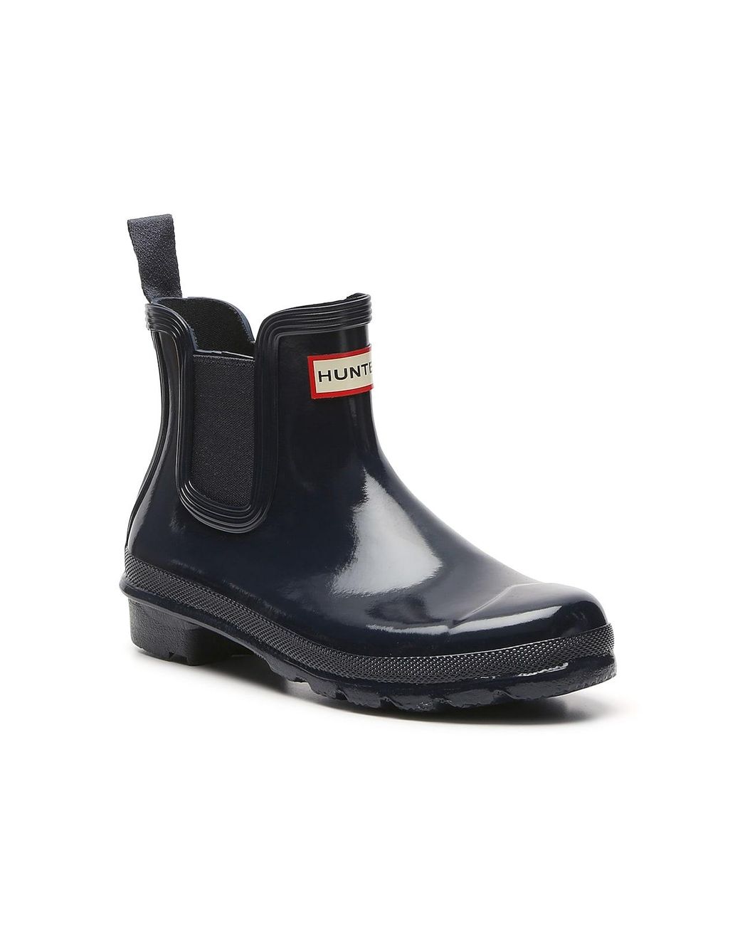 HUNTER Original Gloss Chelsea Rain Boot in Black Lyst