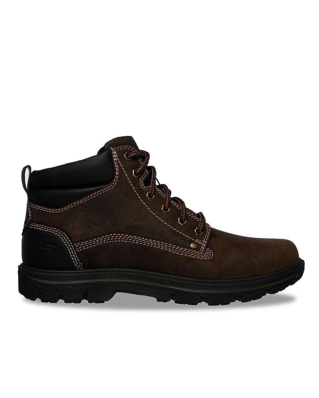 Skechers Relaxed Fit Segment Garnet Boot in Brown for Men | Lyst