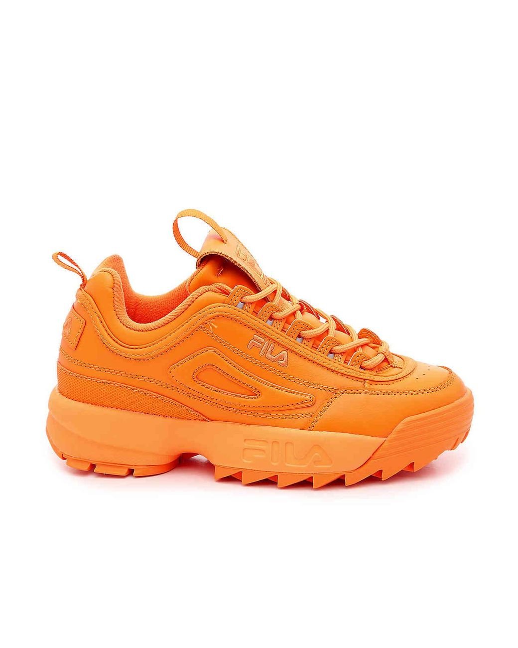Fila Womens Disruptor Ii Premium Chunky Sneaker In Neon Orange | Lyst