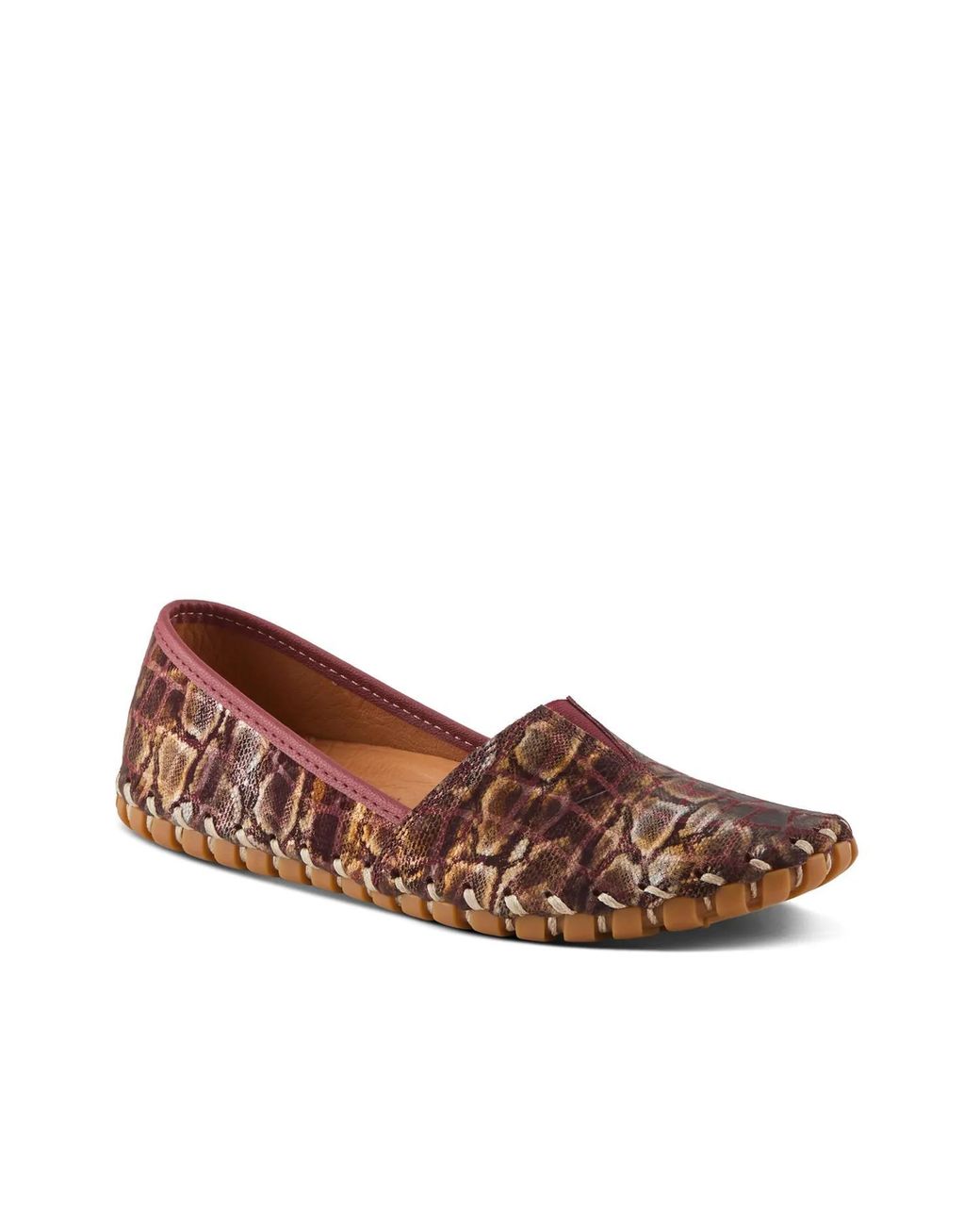 Spring Step Brown Kathaleta Flat
