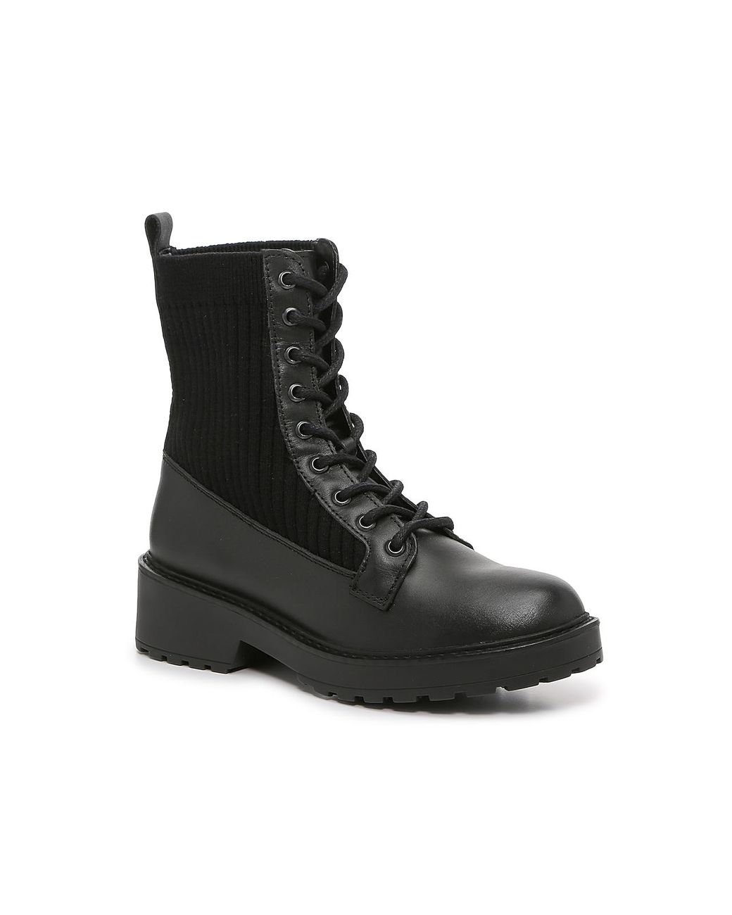 Steve Madden Veeta Combat Boot in Black Lyst