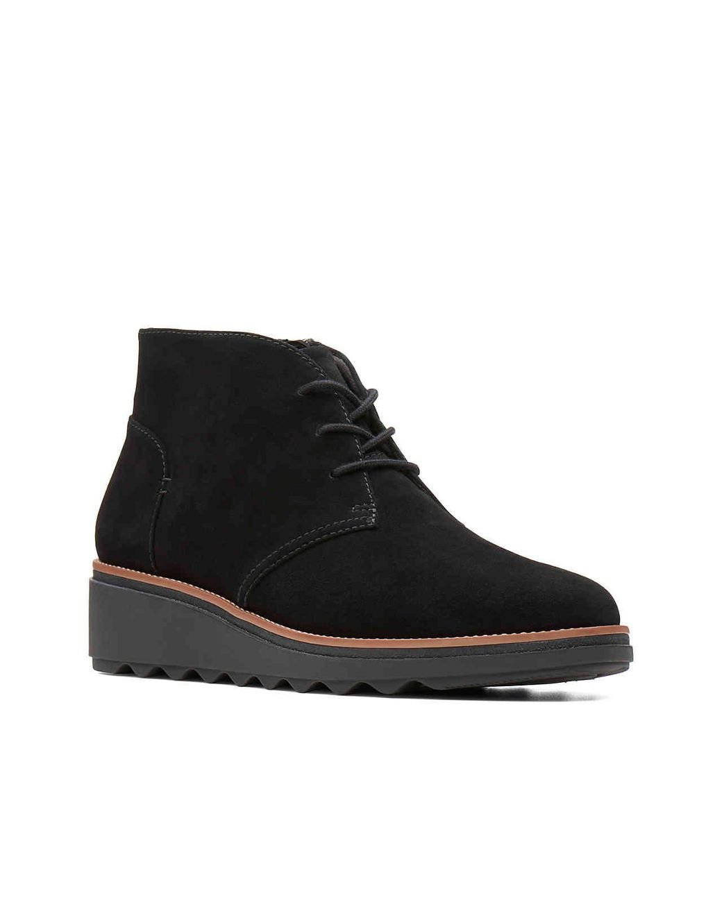clarks wedge bootie