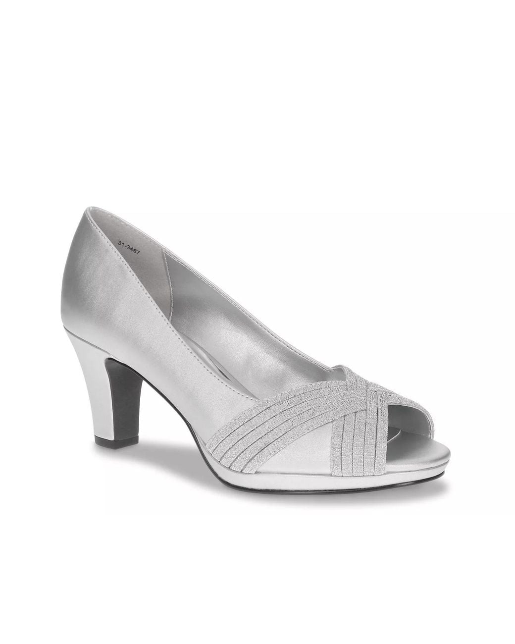 Easy Street White Lavish Platform Pump
