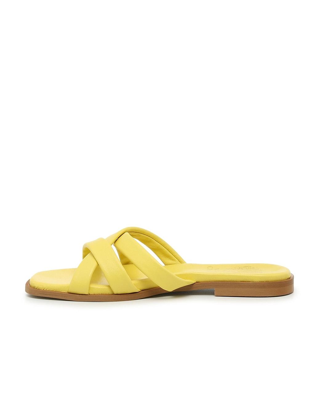 Vince Camuto Olya Slide Sandal in Yellow | Lyst