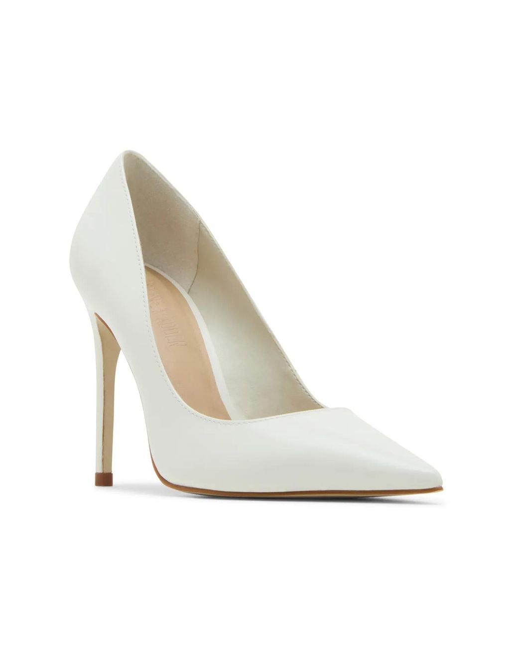 Steve Madden White Noir Pump