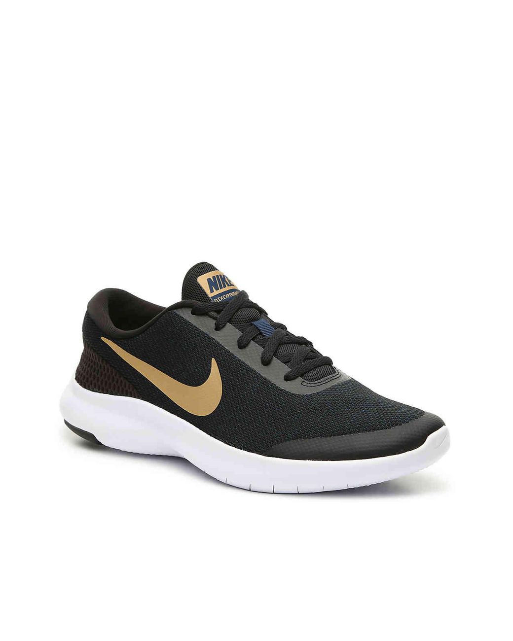 Nike Synthetic Flex Experience Rn 7 Lightweight Running Shoe in Black/Gold  Metallic (Black) | Lyst