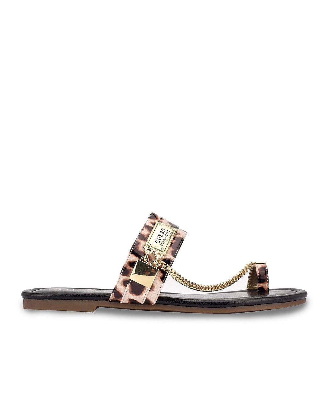 guess leopard print sandals