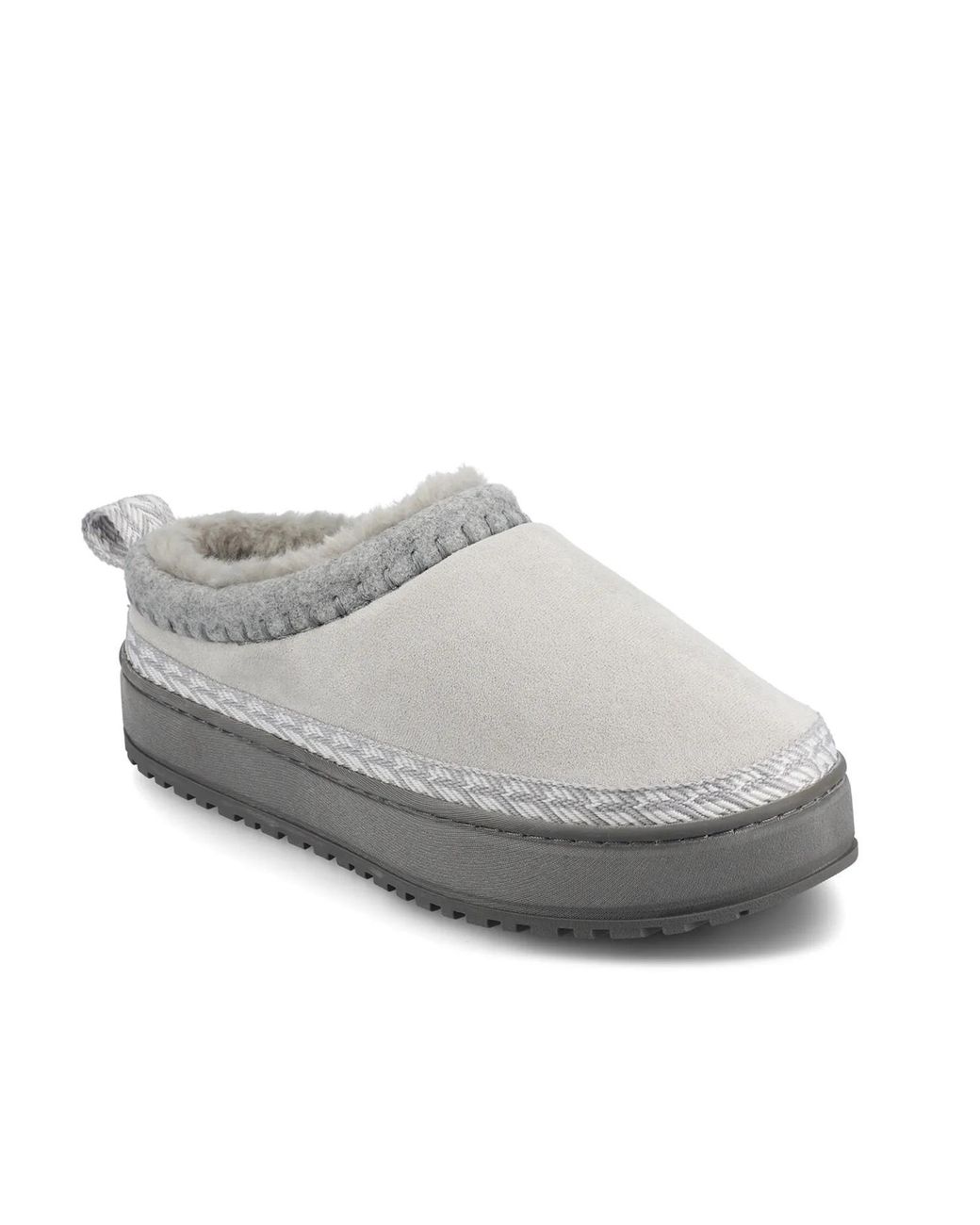 Journee Collection White Tarika Platform Slipper