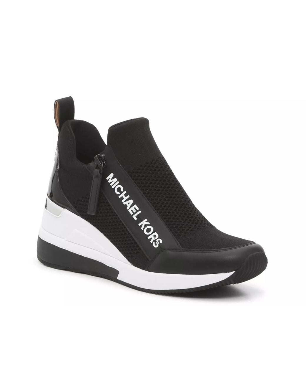MICHAEL Michael Kors Black Willis Wedge Sneaker