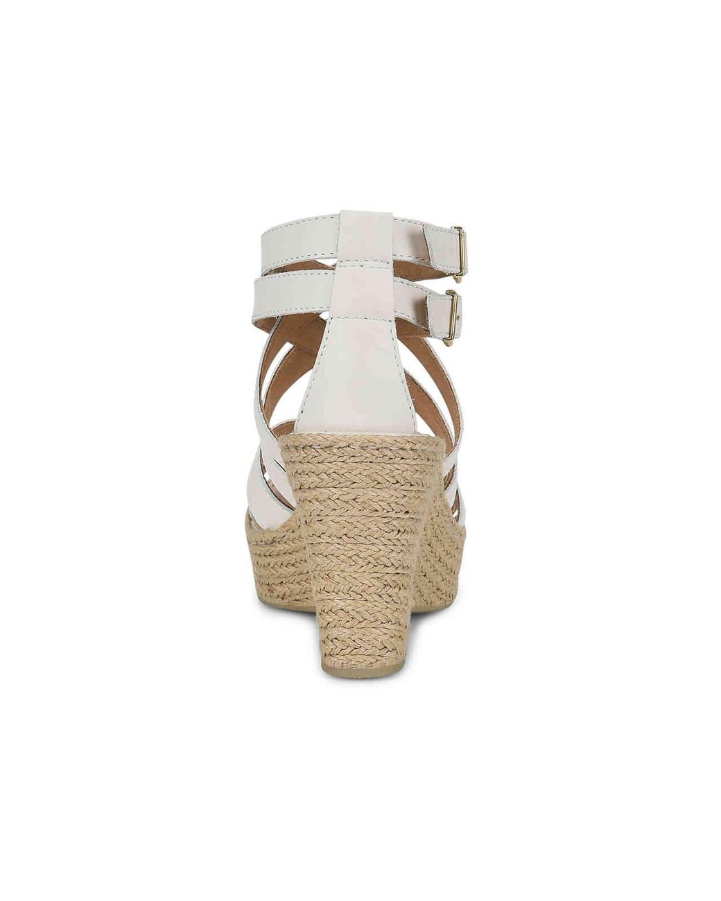 born white wedge sandals