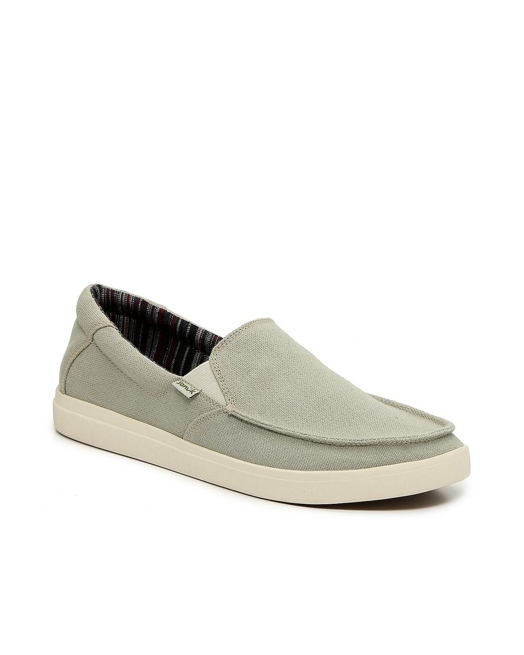 sanuk men's sideline linen 2 loafer flat