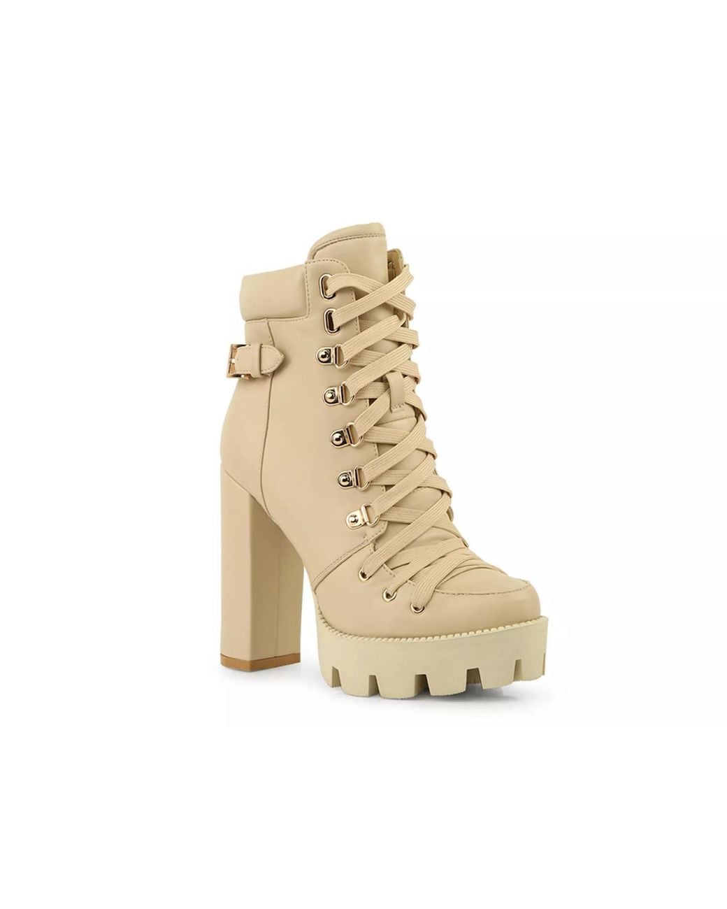 LONDON RAG Natural Willow Combat Boot