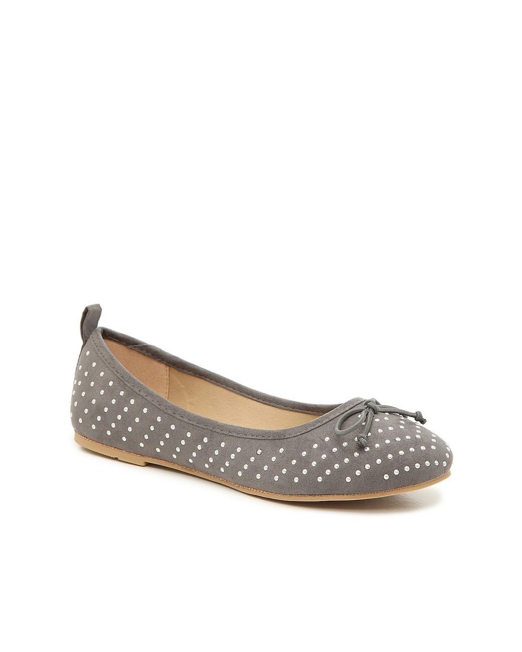 LONDON RAG Briana Ballet Flat in Gray Lyst