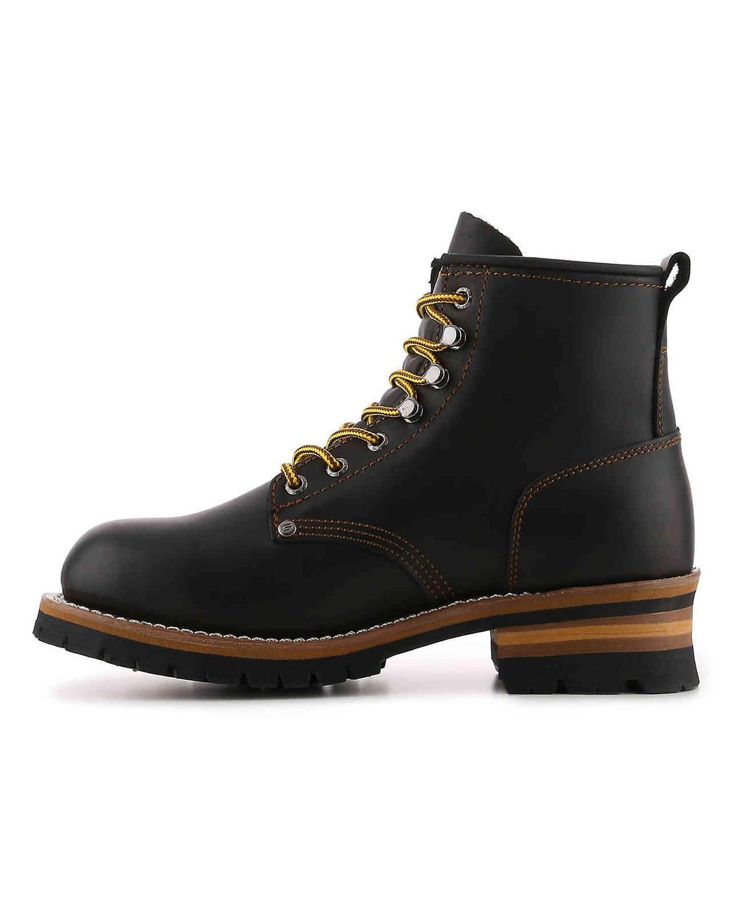 Skechers Leather Cascade Boot in Black 
