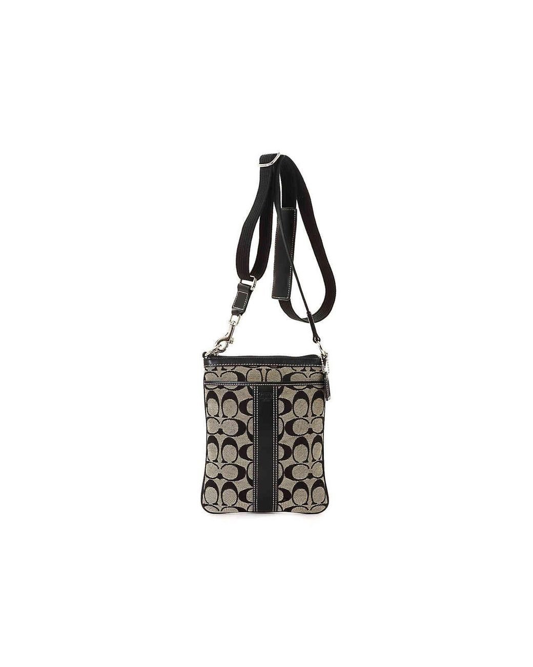COACH Canvas Crossbody Bag in Black Lyst