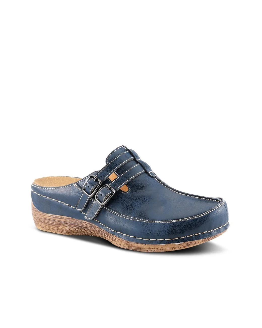 Spring Step Blue Happy Clog