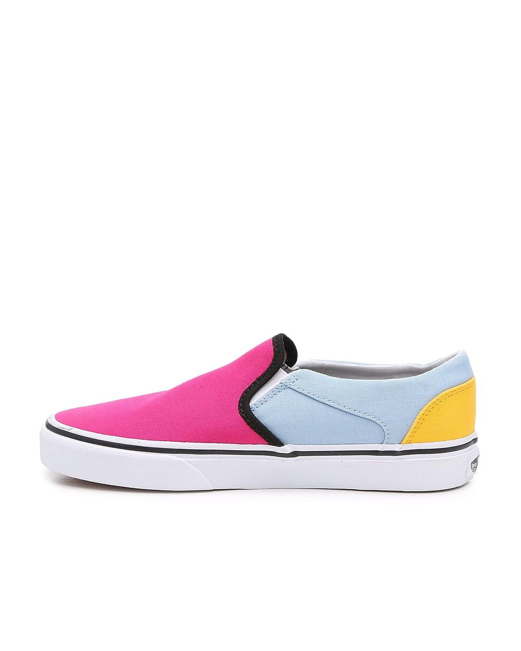 vans asher slip on pink