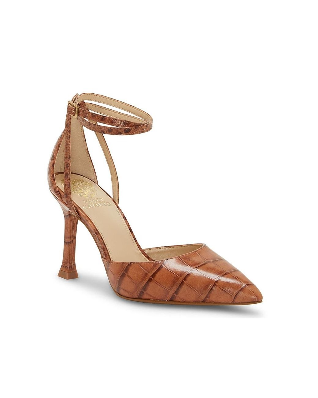 Vince Camuto Leather Ketrinda 2 Pump in Brown Croc Print (Brown) Lyst