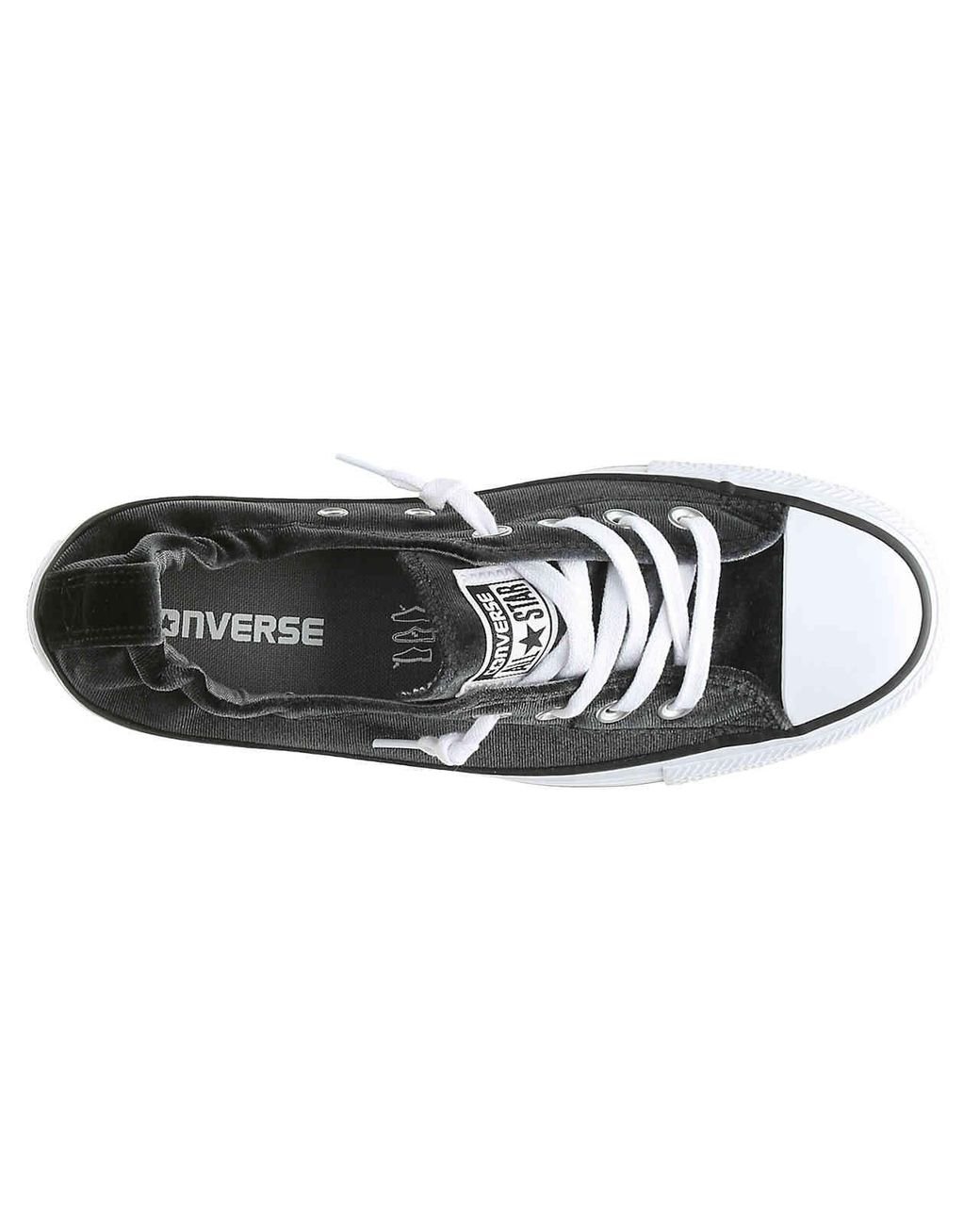 Converse Chuck Taylor All Star Shoreline Velvet Slip-on Sneaker in Black |  Lyst