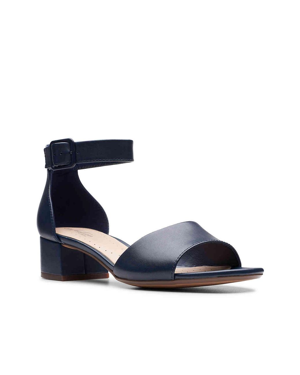 clarks elisa dedra sandal navy