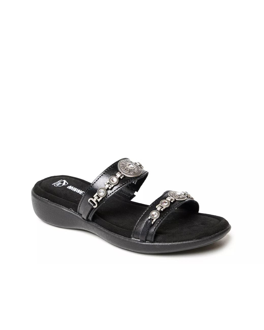 Minnetonka Black Brenn Sandal