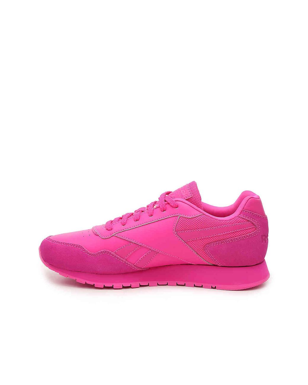 hot pink reebok shoes