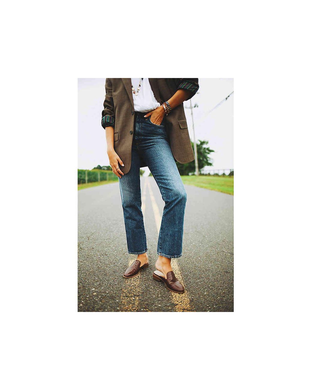 crown vintage mules
