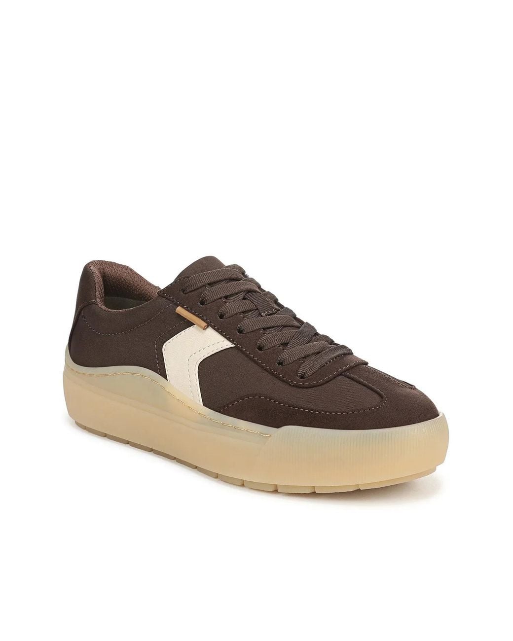 Dr. Scholls Brown Time Off Win Platform Sneaker