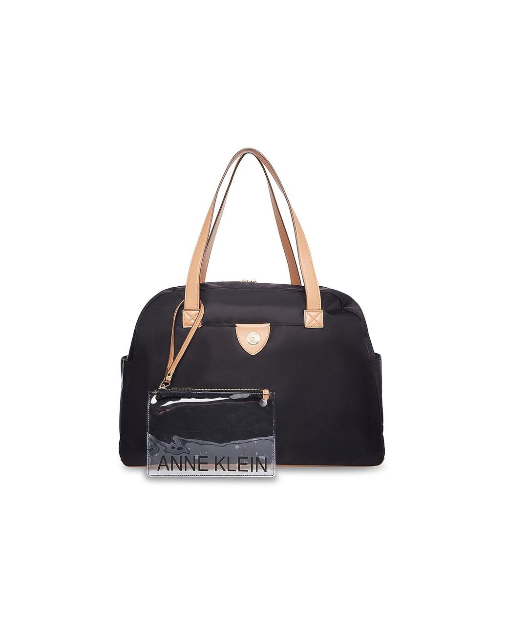 Anne Klein Synthetic Ak Weekender Bag in Black Lyst