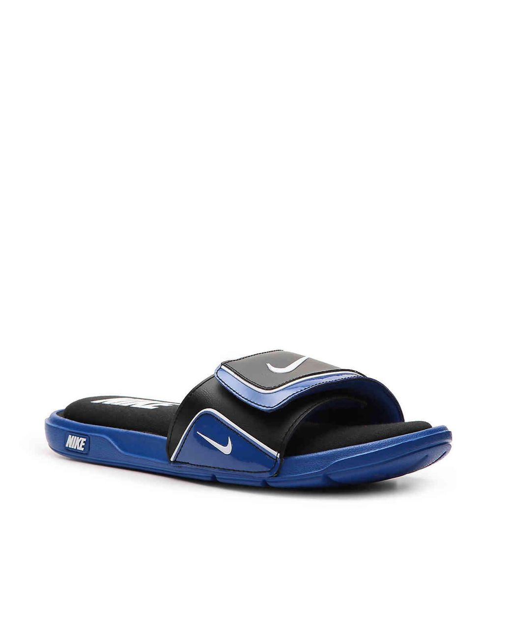 Nike Synthetic Comfort Slide 2 Sandal in Black/Blue (Blue) for Men | Lyst