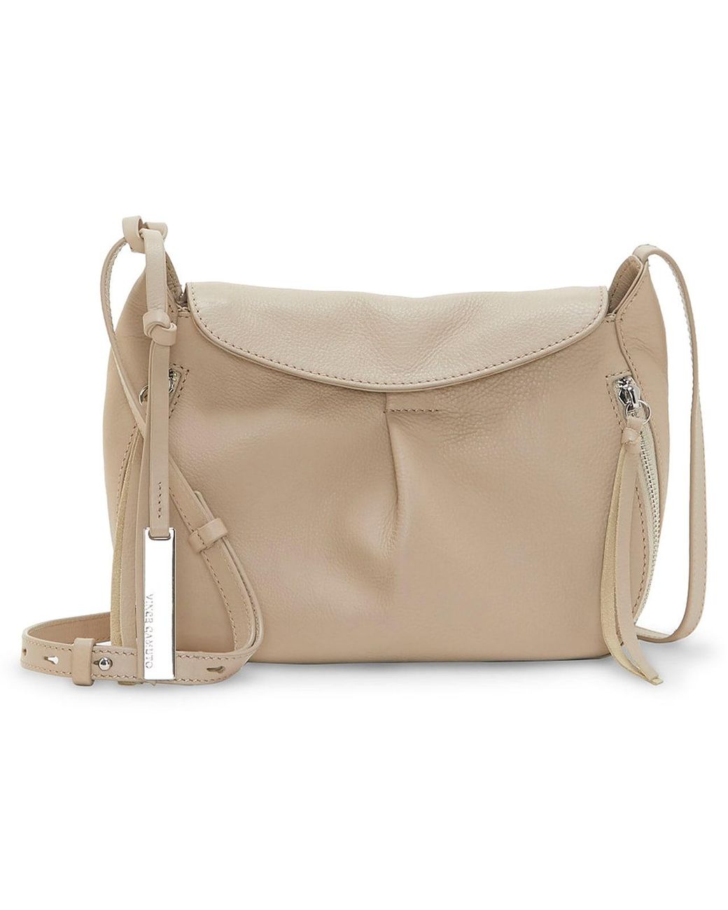 Vince Camuto Corla Leather Crossbody Bag in Gray Lyst