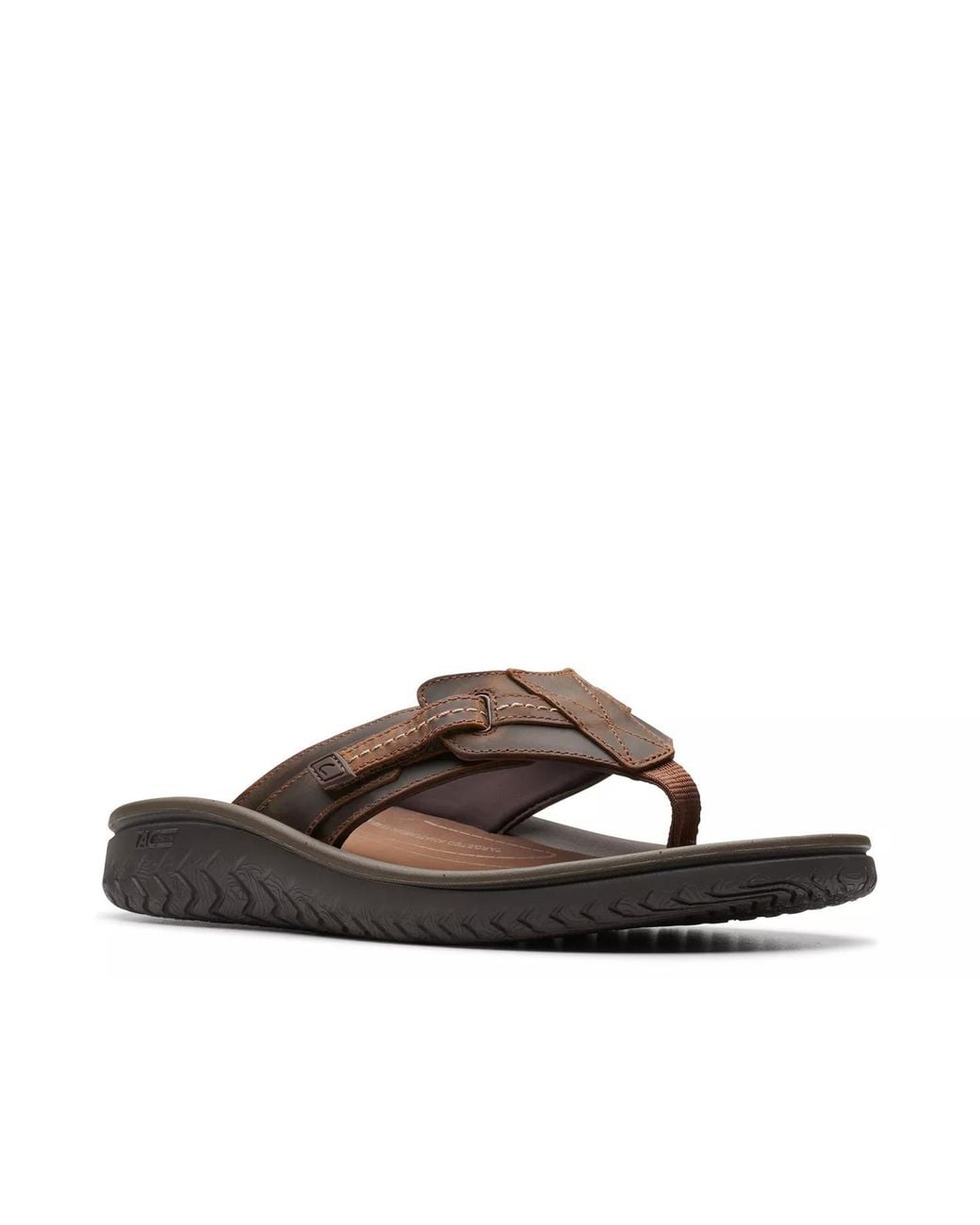Clarks Brown Wesley Sun Sandal for men