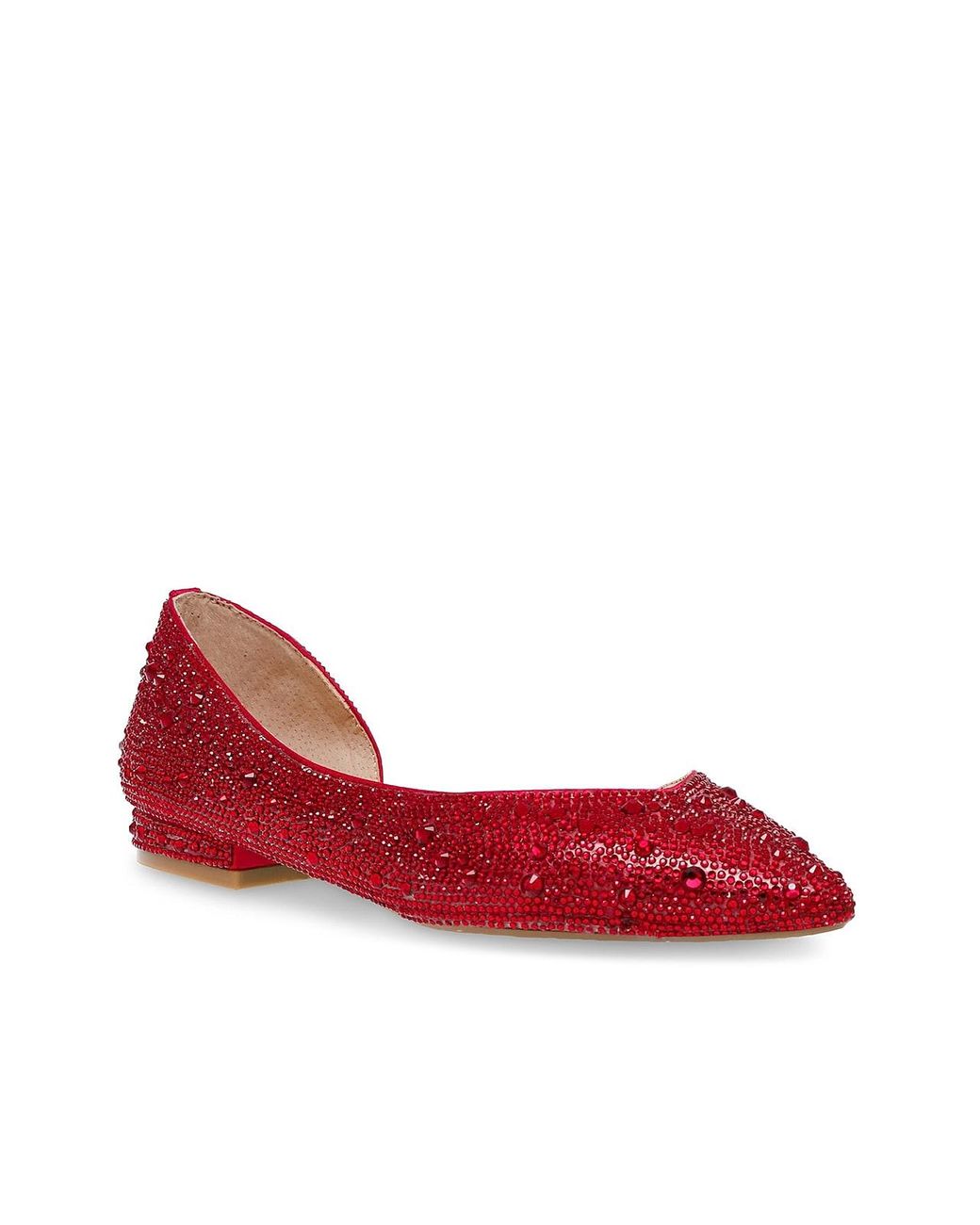 Betsey Johnson Reeve Ballet Flat in Red | Lyst